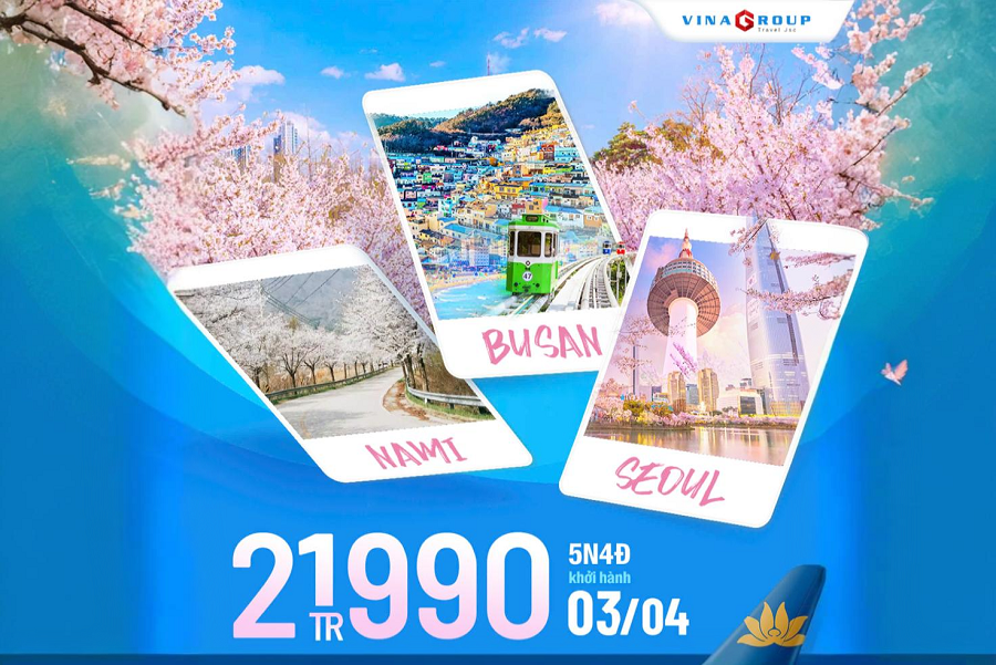 Tour Hàn Quốc: Busan - Seoul - Lotte World